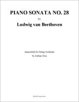 Piano Sonata No. 28 in A Major Orchestra sheet music cover